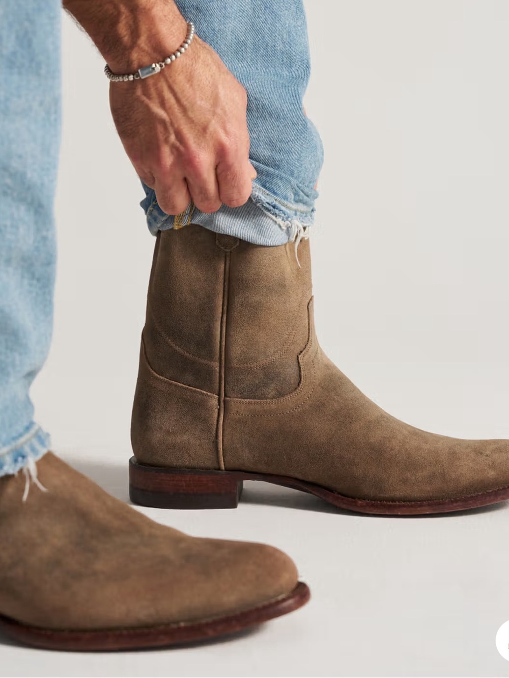 Tecovas Men's Chukka Boots in Taupe Suede